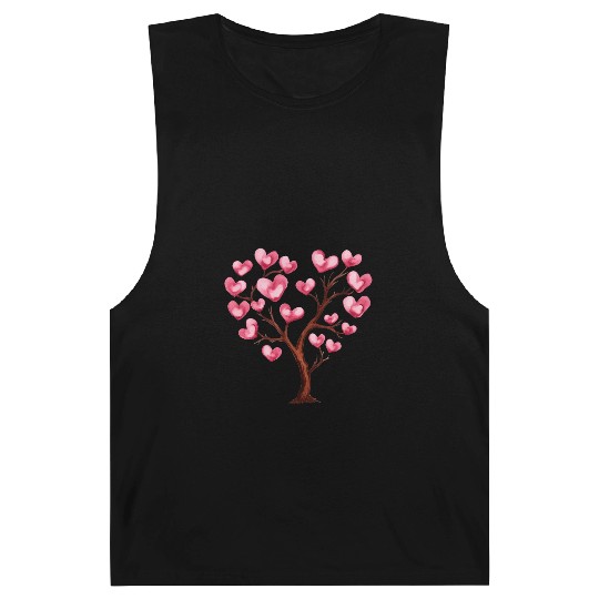 Heart Tree, Valentines Day Barnard Tanks