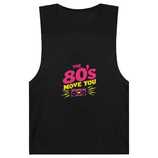 80s Fitness Enthusiast Retro Workout and Neon Barnard Tanks