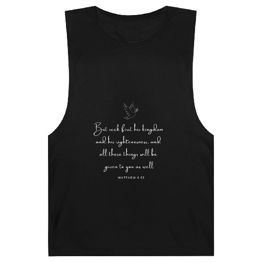 Matthew 6:33 - Bible New Testament Gospel Love Barnard Tanks