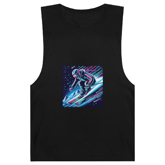 Neon Night Skiing Adventure Design Barnard Tanks