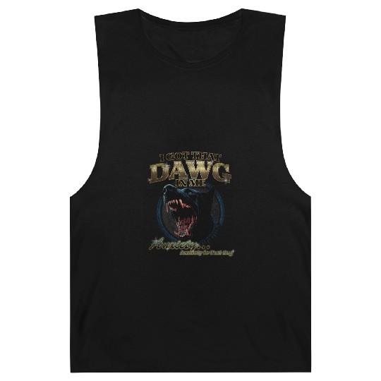 I Got That Dawg in Me 90’s Anxiety Dog Humor Desi Barnard Tanks