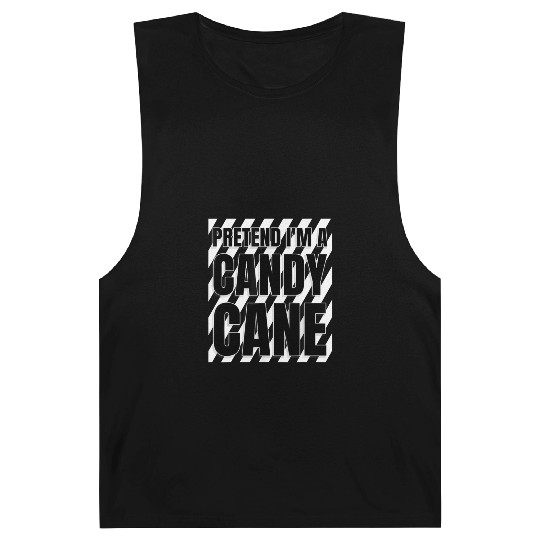 Pretend I'm A Candy Cane Barnard Tanks Adult Kids Men Women