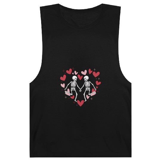 Coquette Valentine Dancing Skeleton Barnard Tanks