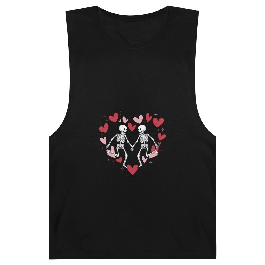 Coquette Valentine Dancing Skeleton Barnard Tanks