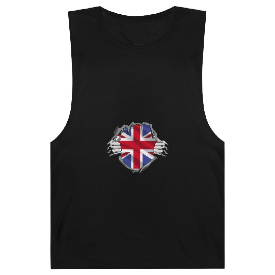Union Jack Ripped Style UK Pride Barnard Tanks