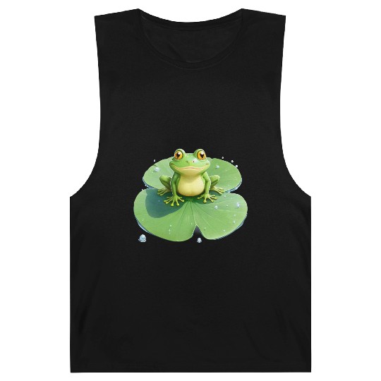 Cheerful Frog on Lily Pad Barnard Tanks