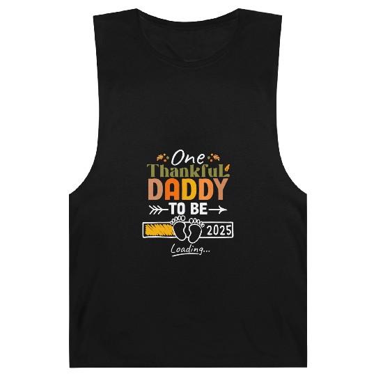 One Thankful Daddy To Be 2025 Thanksgiving Barnard Tanks