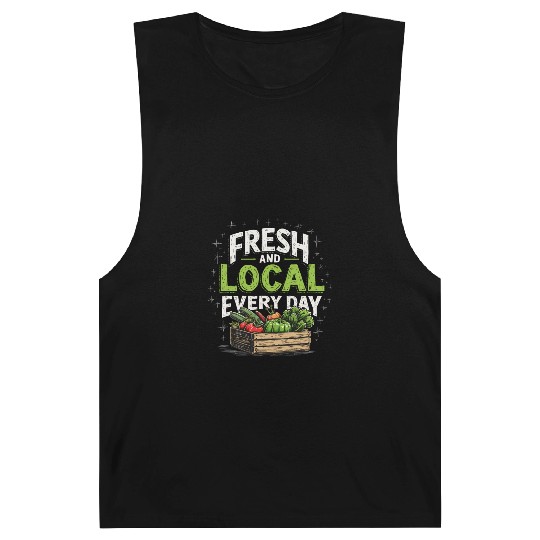 Farmers Market Vendor Fresh Produce and Local Barnard Tanks