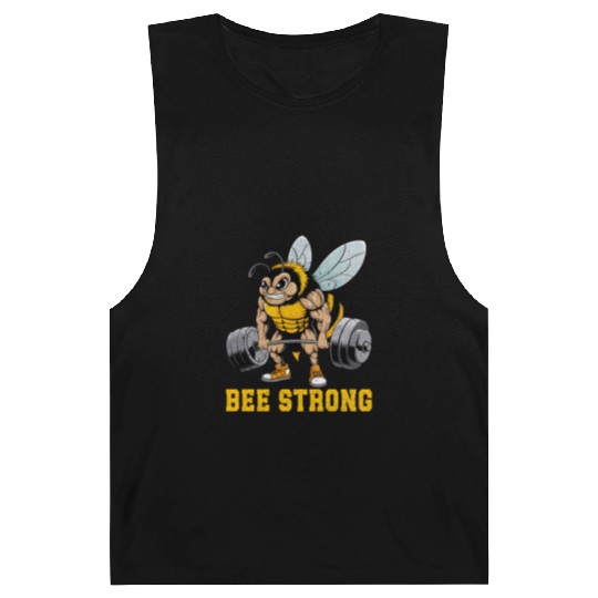 Bee Strong Gym Fitness Bodybuilding Barnard Tanks