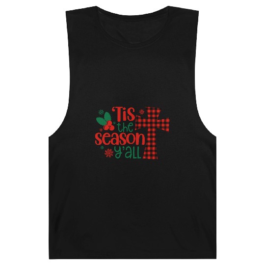 Tis the Season Y'all, Christmas Barnard Tanks