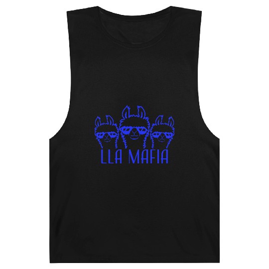 Lla Mafia Lama Saying Sunglasses Team Friends Crew Barnard Tanks