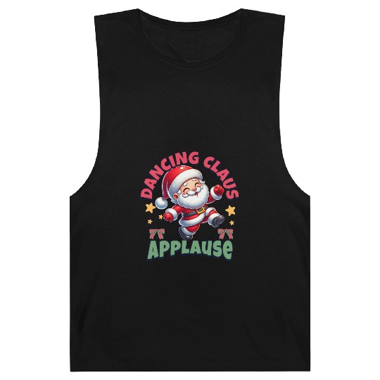 Dancing Santa Claus Fun Barnard Tanks