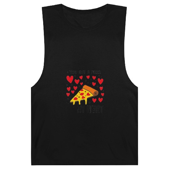 You Got a Pizza Of My Heart Funny Pizza Valentines Barnard Tanks