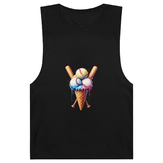 Baseball Ice Cream Barnard Tanks