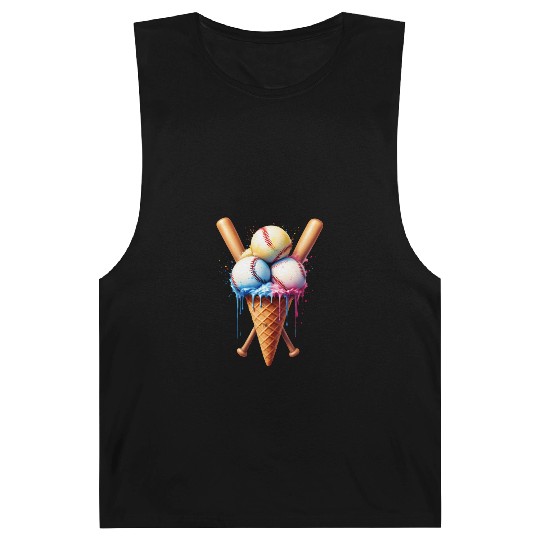 Baseball Ice Cream Barnard Tanks