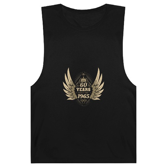 60 Years Unique Angel Wings Crown Barnard Tanks