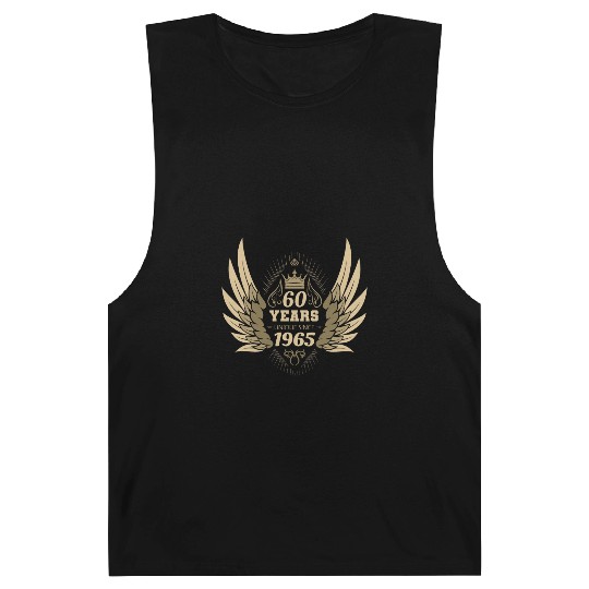 60 Years Unique Angel Wings Crown Barnard Tanks