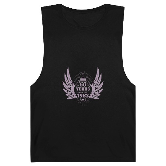 60 Years Unique Angel Wings Crown Barnard Tanks