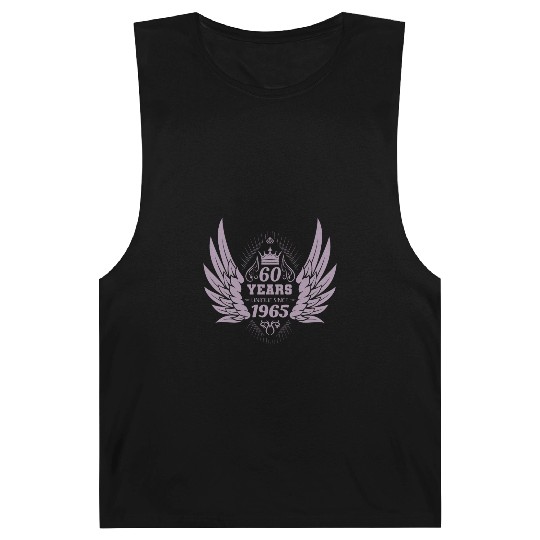 60 Years Unique Angel Wings Crown Barnard Tanks