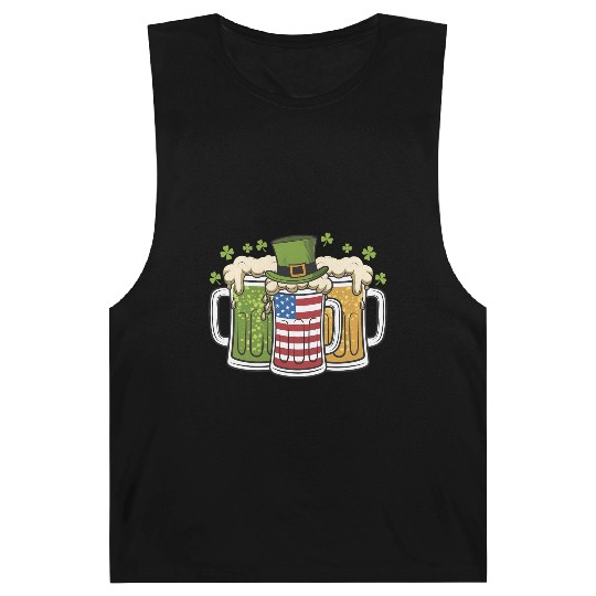 Irish Beer Ireland USA American Flag St Patrick's Barnard Tanks