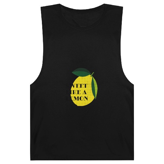 Sweet like a lemon Fruit Citrus Yellow Summer Barnard Tanks