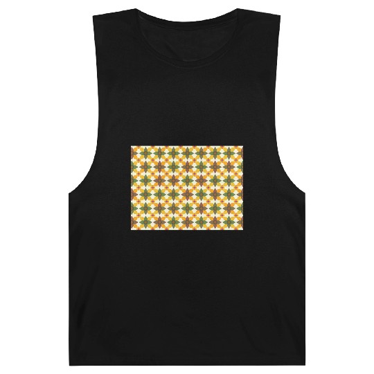 A colorful mixture of yellow green brown orange Barnard Tanks