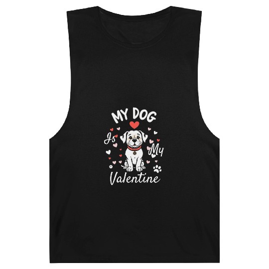 My Dog is My Valentine Barnard Tanks
