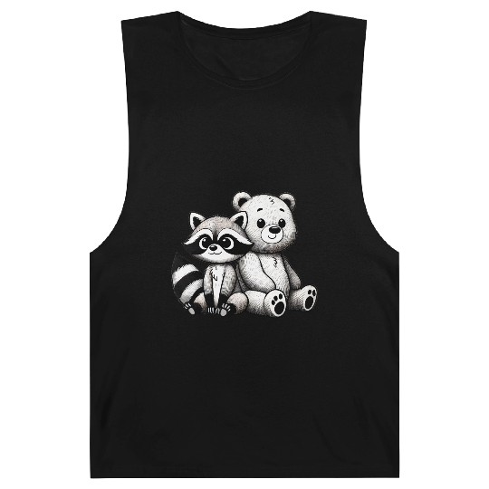 Raccoon & Bear Friendship - Snuggly Companions Barnard Tanks