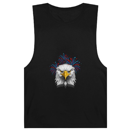 American Flag Patriotic Eagle 4th of July Barnard Tanks
