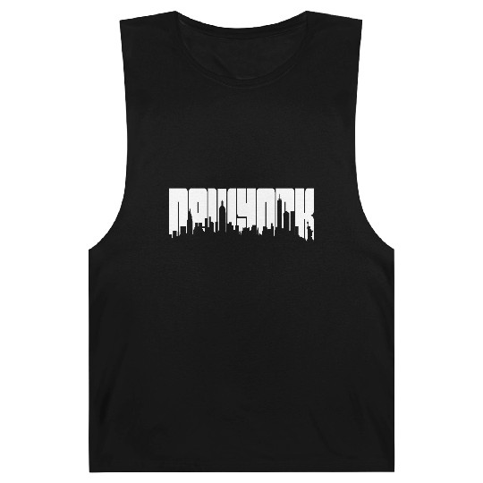 New York Skyline Typography Barnard Tanks