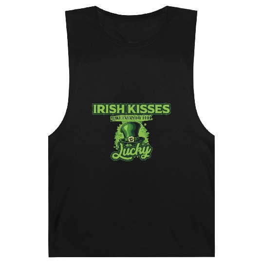 Irish Kisses Make Everyday Feel Lucky St Patricks Barnard Tanks