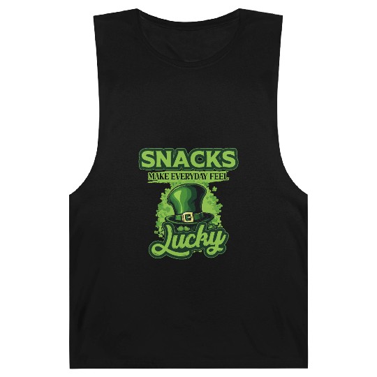 Snacks Make Everyday Feel Lucky St Patricks Day Barnard Tanks