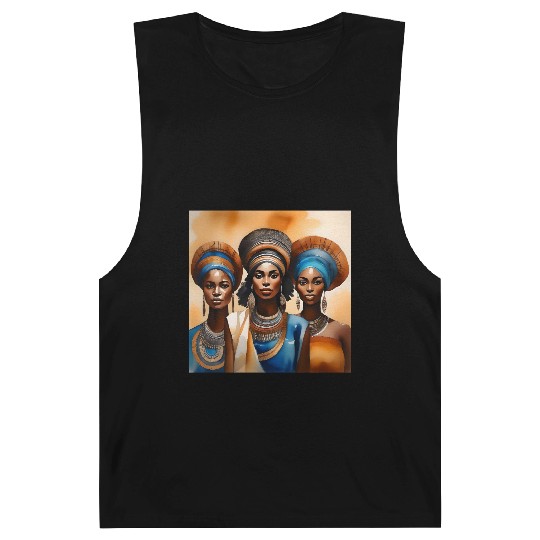 African Woman Portrait C Barnard Tanks