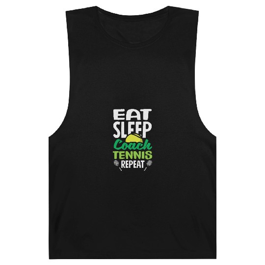 Eat Sleep Train Tennis Repeat Lifestyle Barnard Tanks