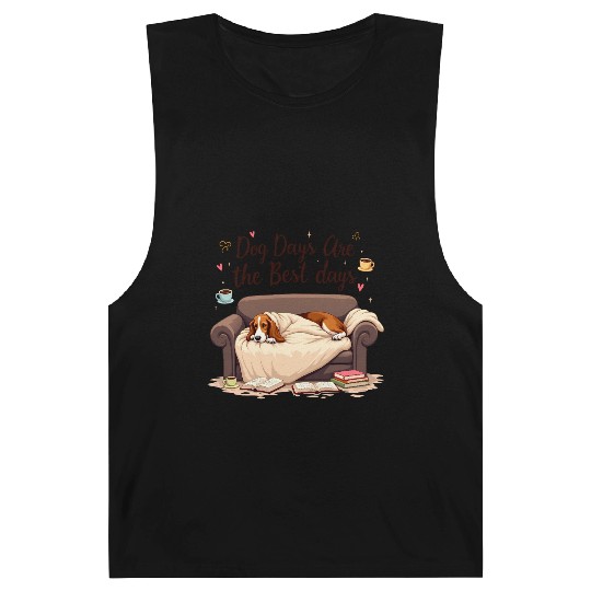 Cozy Basset Hound Days Barnard Tanks
