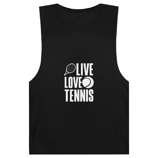 Live Love Tennis Passionate Lifestyle Barnard Tanks