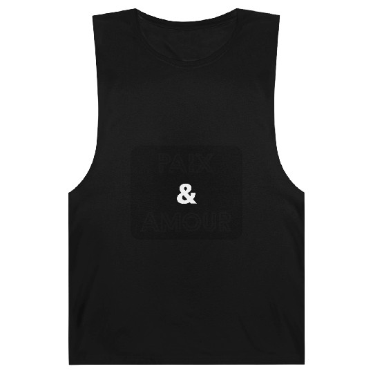 Paix et amour noir Barnard Tanks