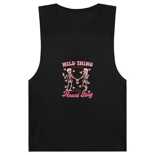 Wild Thing You Make My Heart Sing Happy Valentines Barnard Tanks