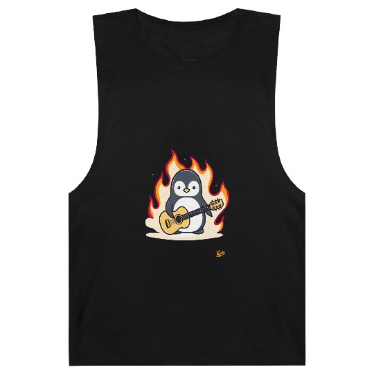 Music Guitar Penguin Barnard Tanks