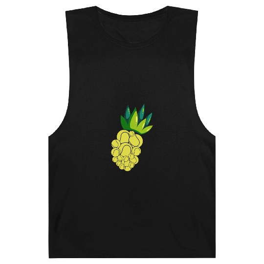 Pineapple Tennis Vibes for Summer Fun Barnard Tanks