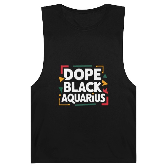 Dope Black Aquarius Barnard Tanks