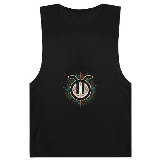 Dope black Aquarius, Zodiac Gift Barnard Tanks