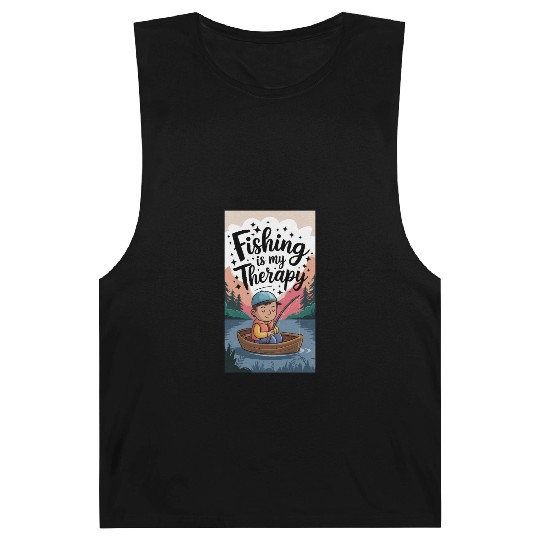 Fishing Is My Therapy – Relaxing Fishing Artwork Barnard Tanks