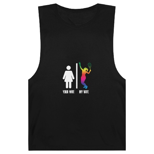 Tennis Your Wife My Wife Rainbow Player Barnard Tanks