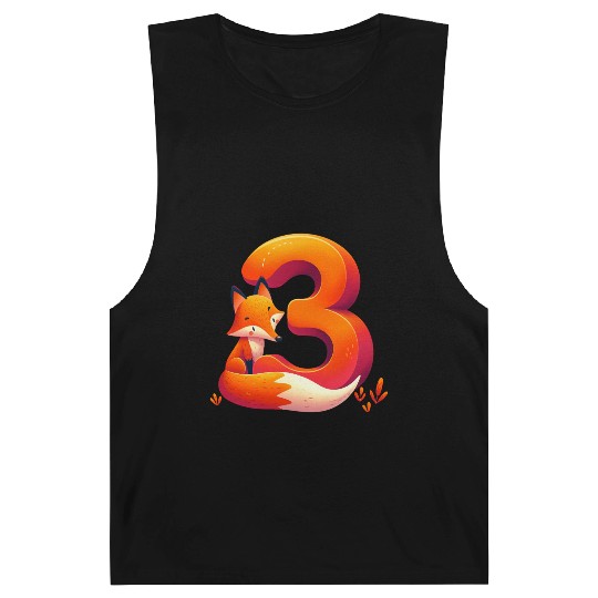 Creative Fox and Number 3 Kids Design Barnard Tanks