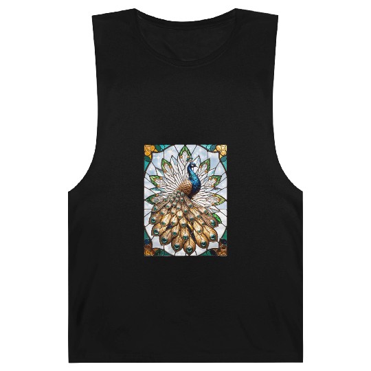 Stained Glass Peacock Barnard Tanks