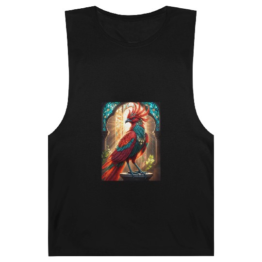 Mythical Bird in Stained Glass Barnard Tanks