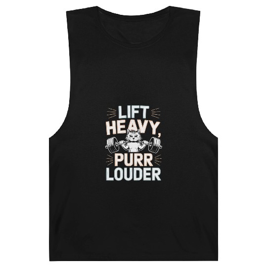 Bodybuilding Cat Fitness Workout Gym Instructor Barnard Tanks