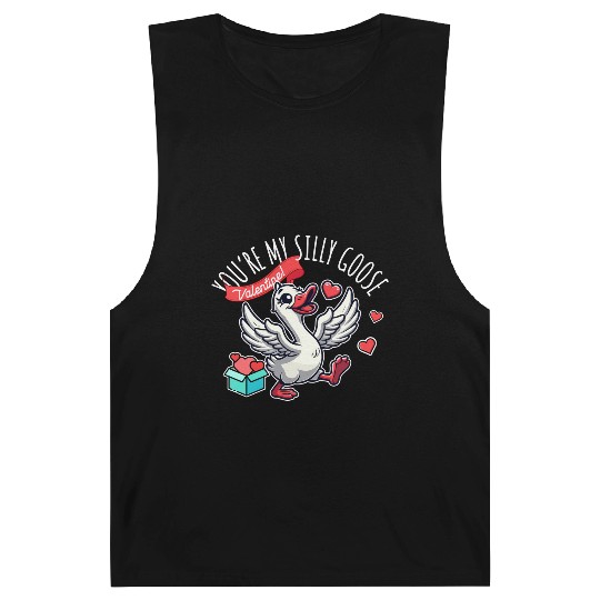 You’re My Silly Goose – Funny Valentine Design Barnard Tanks