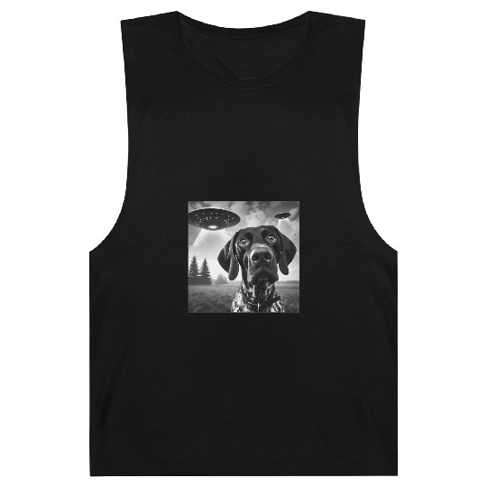 German Shorthaired Pointer Funny Sci-fi Graphic Se Barnard Tanks